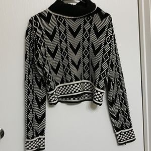 Vintage cropped turtleneck